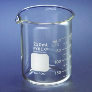 Vasos de precipitados PYREX®, forma baja, doble escala, graduados